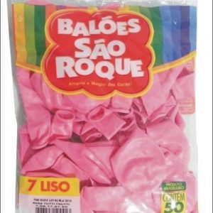 Bexiga Balão Rosa Tutti Frutti Liso Número 9 0 São Roque c 50