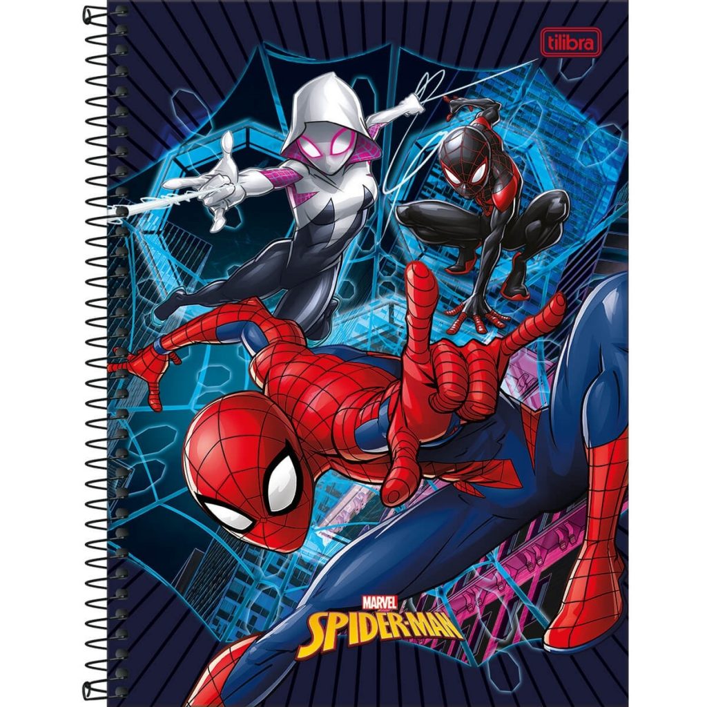 Caderno Espiral Capa Dura Universit Rio Mat Ria Spider Man Light