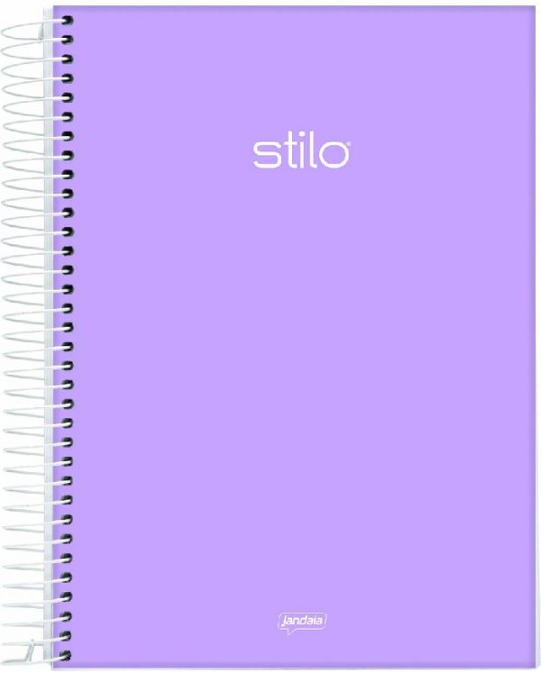 Caderno Espiral 1 4 Stilo Ton Pastel 80Fls Capa Dura Jandaia 6882377