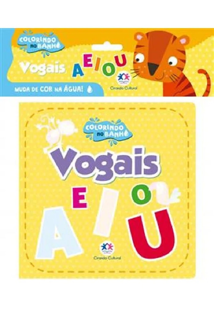 Livro Banho Vogais Colorindo No Banho Ciranda Cultural Papelaria Criativa