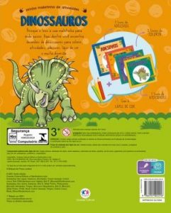 Livro Infantil Dinossauros Maletinha De Atividades Para Colorir