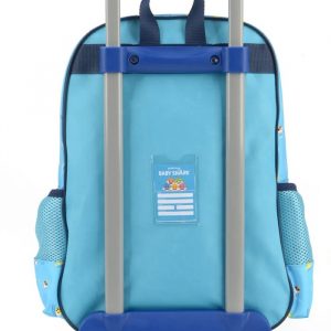 Mochila Rodinhas Luxcel Baby Shark Azul Claro Ic Bsazc