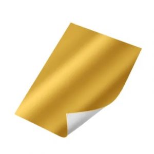 Papel Lamicote Ouro A4 250g C 10 Folhas Off Paper 10520 Papelaria