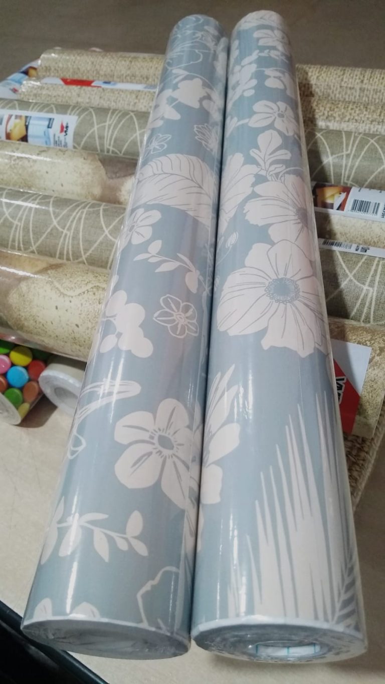 Plastico Adesivo Vmp Floral Prata 1 Metro 22344609 Papelaria Criativa