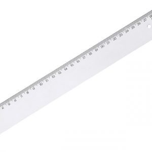 Régua 30cm New Line Acrílica Fumê Maxcril 10270018 Papelaria Criativa