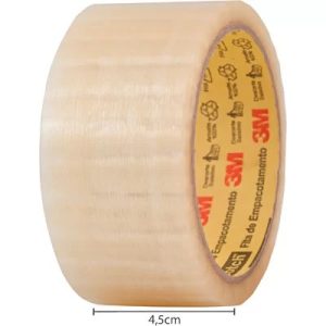 Fita 3m Pvc 45x45 Transparente Scoth 5802