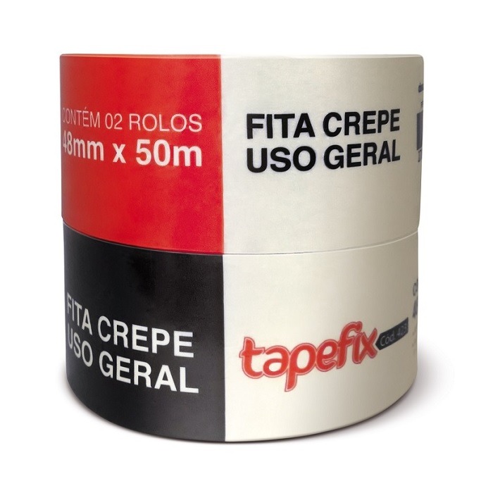 Fita Crepe 48x50 Adere Bege Tapefix 423 - Imagem 2