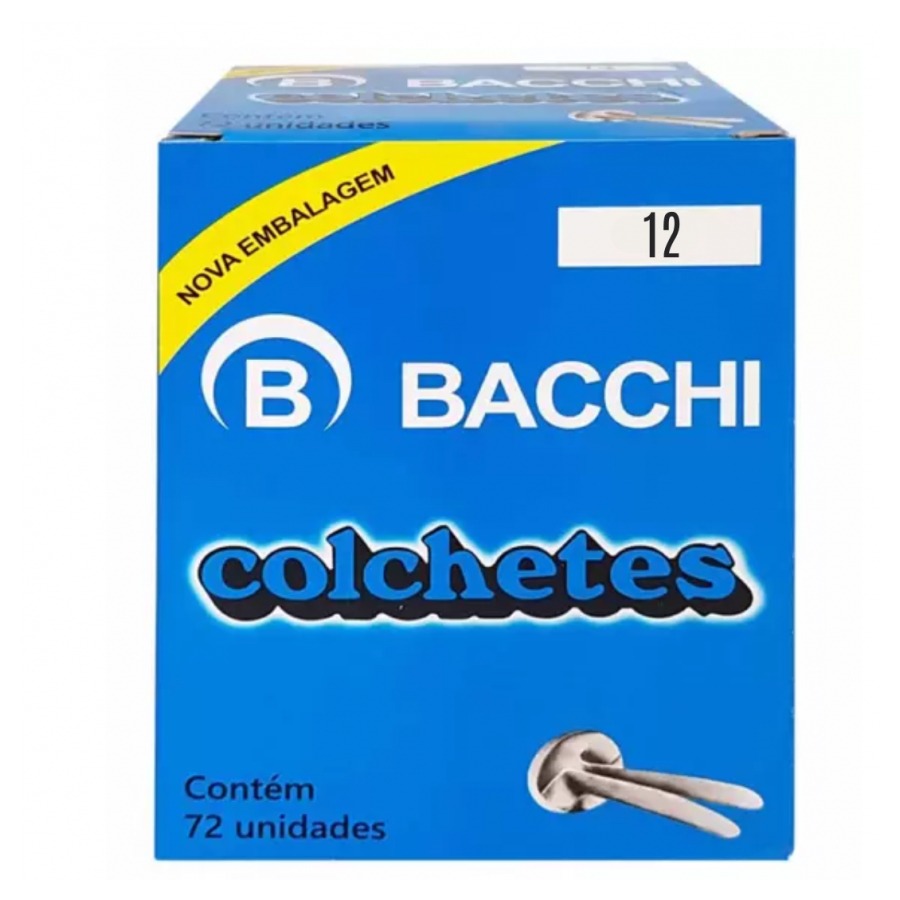 Colchete Bacchi N°12 Com 72 Unidades