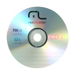 CD-R Gravável (80min/700mb) 52x Multilaser CD051