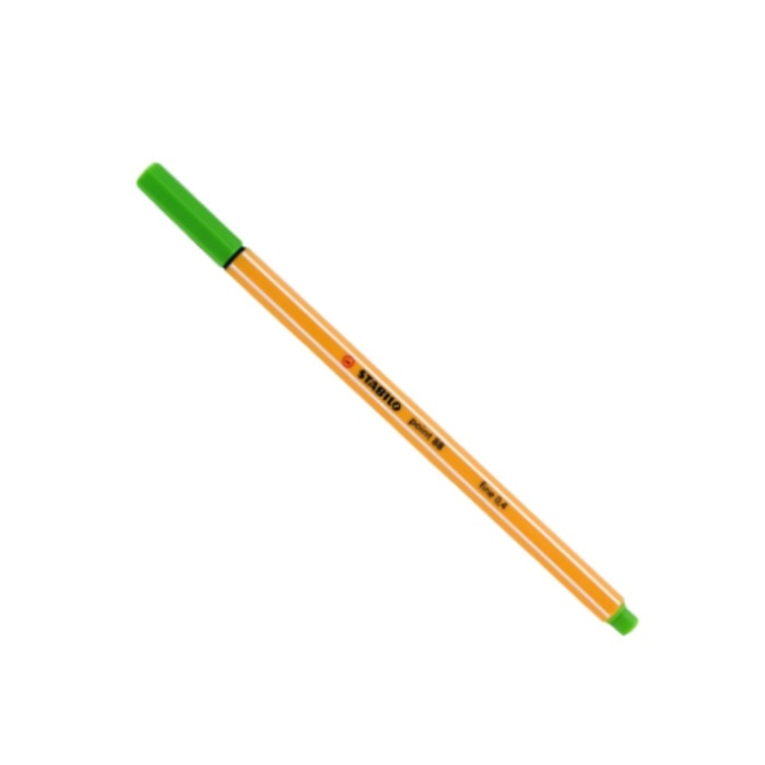 Caneta Hidrográfica Point 88 Stabilo Verde Neon 0.4mm 88/033