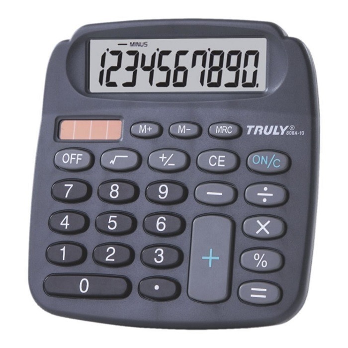 Calculadora De Mesa 10 Dígitos Bateria E Solar Truly 808A-10