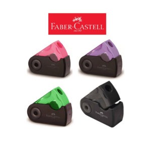 Apontador Faber-Castell Mini Sleeve Black Neon