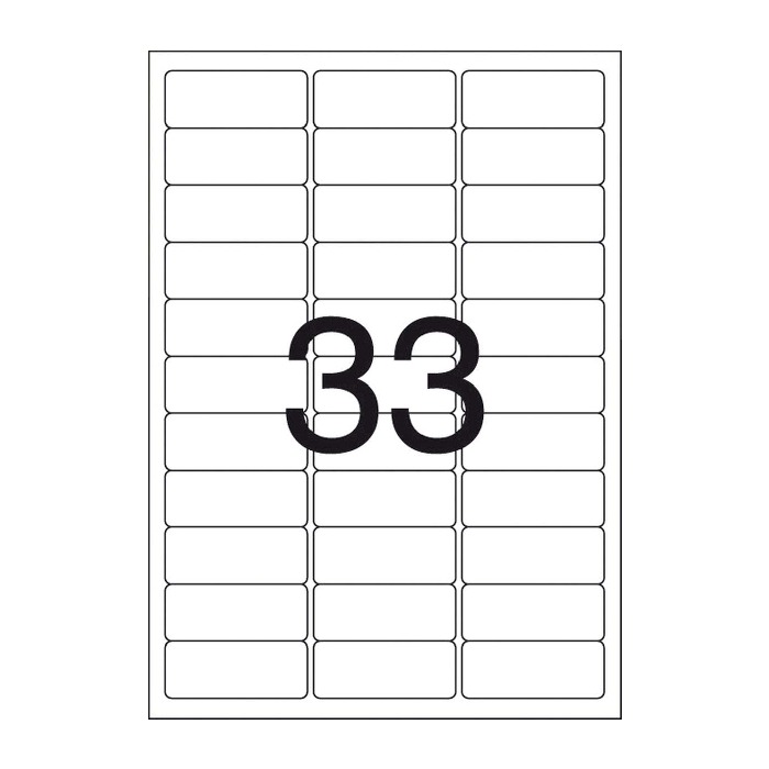 Etiqueta Pimaco A4 Laser 256 N33 25 Folhas 25,4x63,5mm 874831 - Imagem 2