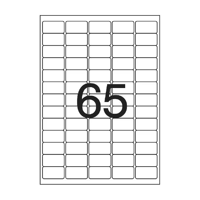 Etiqueta Pimaco A4 Laser 251 N65 25 Folhas 21,2x38,2mm - Imagem 2