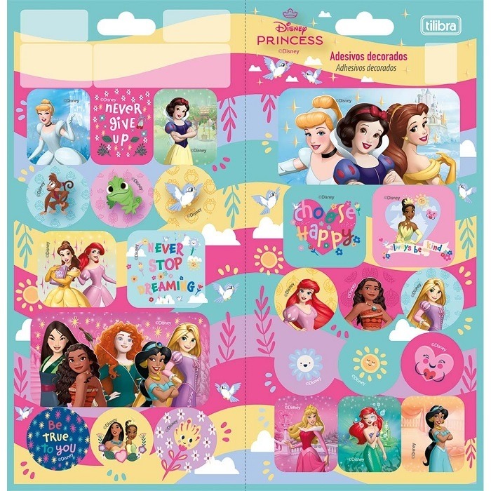 Adesivo Tilibra Princesas Duplo 306681