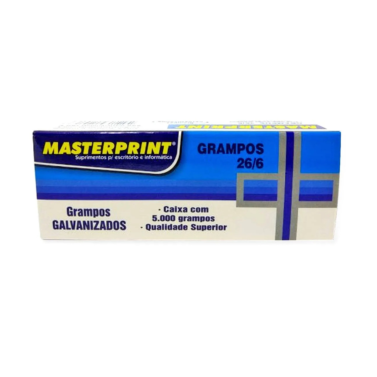 Grampo Masterprint 26/6 Galvanizado Com 5000 Unidades 303010002 - Imagem 2