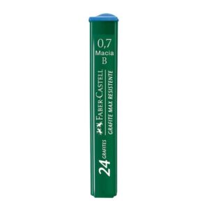 Grafite 0.7 B Macia 24 Unidades Verde Faber Castell TMG07B