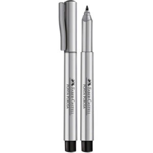 Caneta Faber-Castell Ponta Porosa Preto 1.0mm