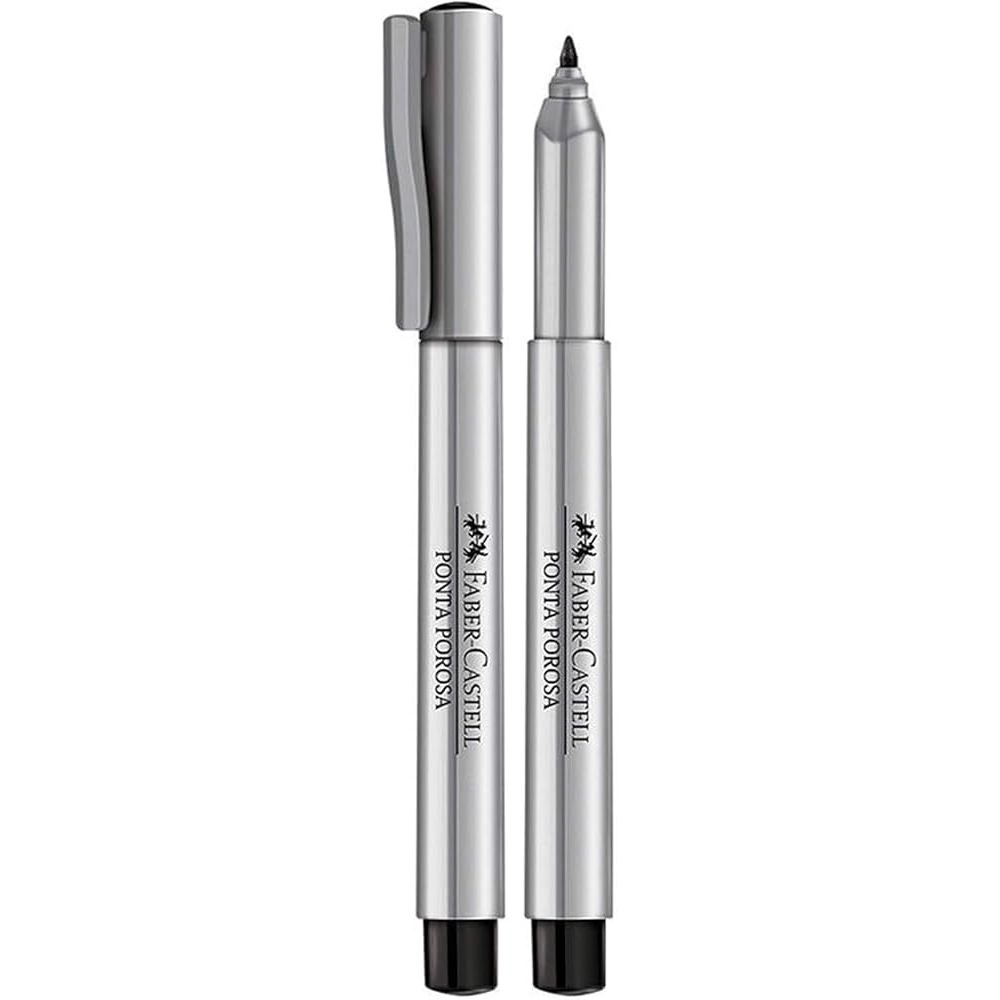 Caneta Faber-Castell Ponta Porosa Preto 1.0mm