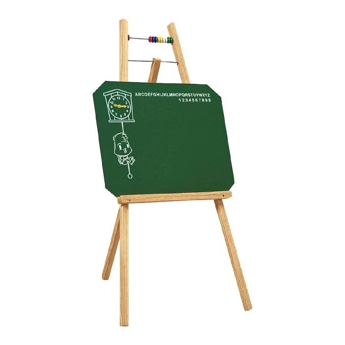 Quadro Negro Cavalete 1,02mts Infantil Alfabeto Relogio Contador Souza 7002