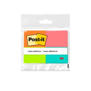 Bloco Adesivo 3M Post It 38x50mm 100 Folhas 04 Cores