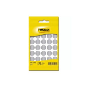 Etiqueta Adesiva Redonda 16mm Prata 150 Unidades Pimaco TP16PR