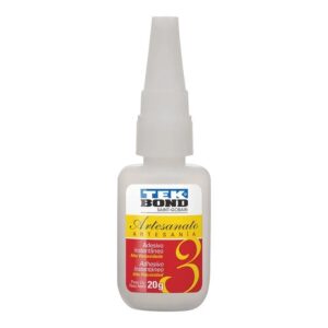 Cola Para Artesanato Instantânea 3 Alta Viscosidade 20grs Tek Bond