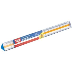 Régua Escalímetro 30cm Plástico 1:20 Até 1:125 Tris 621616