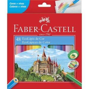 Lápis De Cor 48 Cores Eco Lápis Faber Castell 120148G