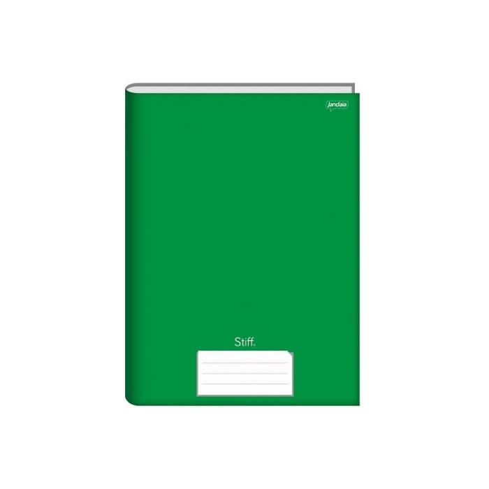 Caderno Brochura 1/4 Verde 48fls Stiff Jandaia 0005055
