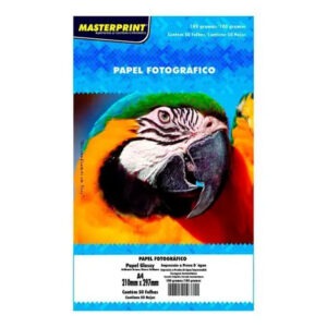Papel Foto Jato Tinta Glossy A4 180Grs Masterprint 302010004