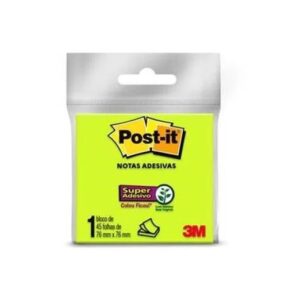 Bloco Adesivo 3m Post It 76x76mm 45 Folhas Verde