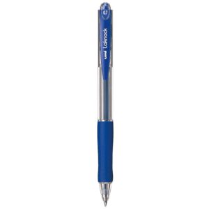 Caneta Retratil Uni Ball Laknock 0.7 Azul Sn100 307400