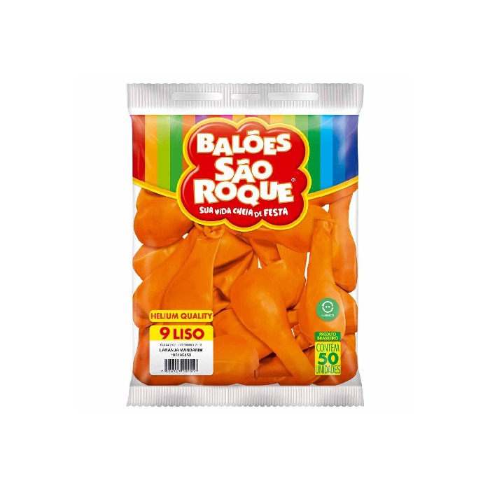 Bexiga São Roque 9 Laranja Mandarim 50 Unidades - Imagem 2