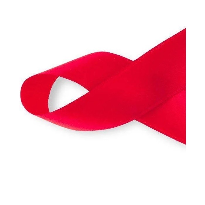 Fita Presente Cetim Cinderela N°1 07mm Vermelho Paixão 108 Metro 007108100C