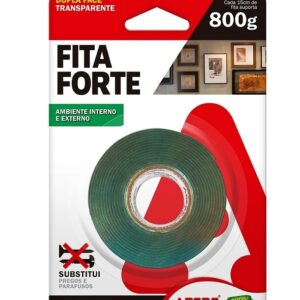 Fita Dupla Face Massa Acrílica 19mm x 2 Metros 800Grs XT100S