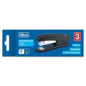 Grampeador Mesa G102 Preto 20 Folhas Blistado Tilibra 211338
