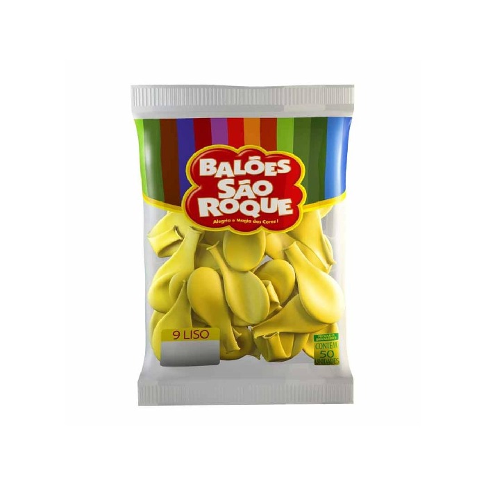 Bexiga São Roque 9 Amarelo Citrino 50 Unidades - Imagem 2