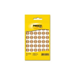 Etiqueta Adesiva Redonda 12mm Ouro 210 Unidades Pimaco TP12OU