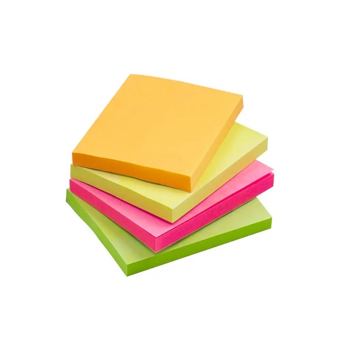 Bloco Adesivo Maxprint 38mmx50mm 200 Folhas Neon 4 Cores 741705 - Imagem 3