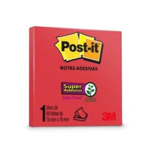 Bloco Adesivo 3m Post It 76x76mm 90 Folhas Telha