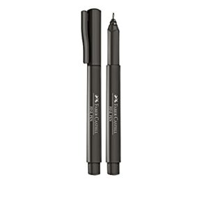 Caneta Faber-Castell Indelével Fine Pen 0.4 Cinza Escuro