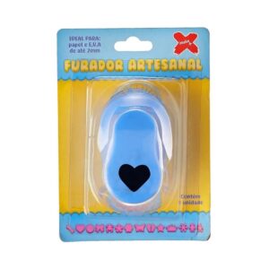 Perfurador Artesanal Coração 25mm Papel E Eva Make 12014