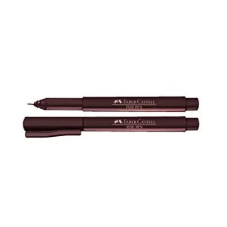 Caneta Faber-Castell Indelével Fine Pen 0.4 Vinho