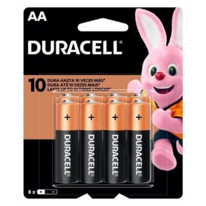Pilha AA Duracell Duralock 08 Unidades