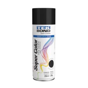 Tinta Spray Metálico Preto 350ML Tek Bond
