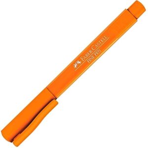 Caneta Faber-Castell Indelével Fine Pen 0.4 Pe De Tangerina