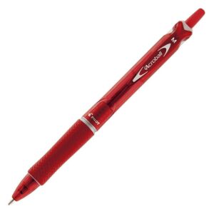 Caneta Retrátil Acroball Media 1.0 Vermelho Pilot