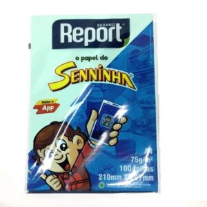 Papel Sulfite A4 Report Verde 75grs 100fls