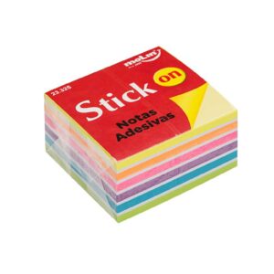 Bloco Adesivo Molin 76x76 400fls Neon 23325
